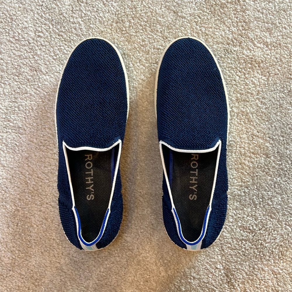 Rothy’s Blue Terry Sneakers